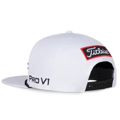 Titleist Tour Rope Flat Bill Golf Hat -Golf Clothing Shop 2021 Tour Rope Flat Bill Whit Black 03 700x700