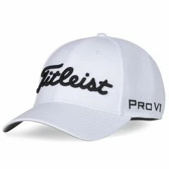 Titleist Tour Sports Mesh Golf Hat -Golf Clothing Shop 2021 Tour Sports Mesh White Black 01 700x700