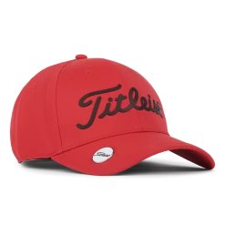 Titleist Players Performance Ball Marker Hat -Golf Clothing Shop 2022PlayersPerformanceBallMarkerRed Black TH22APPBME 60 02 700x700