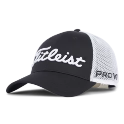 Titleist Tour Performance Mesh Golf Hat -Golf Clothing Shop 2022TourPerformanceMeshBlack White TH22ATPM 01 01 700x700