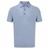 FootJoy Birdseye Jacquard With Stripe Golf Shirt 84392