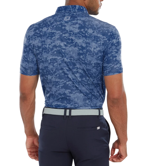 FootJoy Cloud Camo Lisle Men's Golf Polo Shirt 80005 3 FootJoy Cloud Camo Lisle Men's Golf Polo Shirt 80005 - Image 3