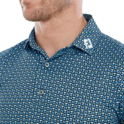 FootJoy Half Moon Lisle Men's Golf Polo Shirt 80013 -Golf Clothing Shop FJ 80013 05 700x700