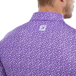 FootJoy Tossed Tulips Lisle Men's Golf Polo Shirt 80019 -Golf Clothing Shop FJ 80019 05 700x700