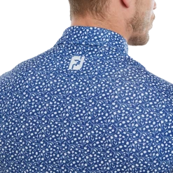 FootJoy Tossed Tulips Lisle Men's Golf Polo Shirt 80021 -Golf Clothing Shop FJ 80021 05 700x700