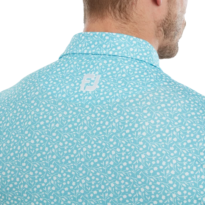 FootJoy Tossed Tulips Lisle Men's Golf Polo Shirt 80022 5 FootJoy Tossed Tulips Lisle Men's Golf Polo Shirt 80022 - Image 5