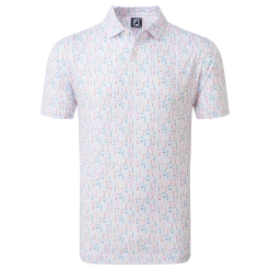 FootJoy Glass Print Lisle Men's Golf Polo Shirt 80039
