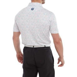 FootJoy Glass Print Lisle Men's Golf Polo Shirt 80039 -Golf Clothing Shop FJ 80039 03 700x700