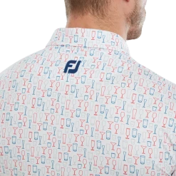 FootJoy Glass Print Lisle Men's Golf Polo Shirt 80039 -Golf Clothing Shop FJ 80039 05 700x700