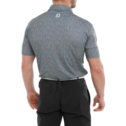 FootJoy Glass Print Lisle Men's Golf Polo Shirt 80040 -Golf Clothing Shop FJ 80040 03 700x700