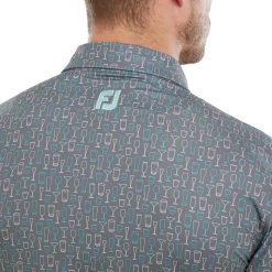 FootJoy Glass Print Lisle Men's Golf Polo Shirt 80040 -Golf Clothing Shop FJ 80040 05 700x700