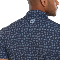 FootJoy Travel Print Lisle Men's Golf Polo Shirt 80047 9 FootJoy Travel Print Lisle Men's Golf Polo Shirt 80047 -Golf Clothing Shop FJ 80047 05 700x700
