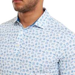 FootJoy Travel Print Lisle Men's Golf Polo Shirt 80048 9 FootJoy Travel Print Lisle Men's Golf Polo Shirt 80048 -Golf Clothing Shop FJ 80048 05 700x700