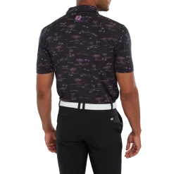 FootJoy Tropic Print Lisle Men's Golf Polo Shirt 80091 7 FootJoy Tropic Print Lisle Men's Golf Polo Shirt 80091 -Golf Clothing Shop FJ 80091 03 700x700