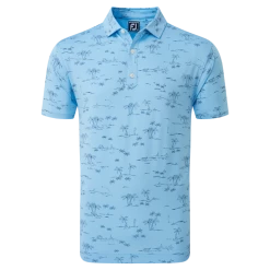 FootJoy Tropic Print Lisle Men's Golf Polo Shirt 80092