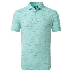 FootJoy Tropic Print Lisle Men's Golf Polo Shirt 80095
