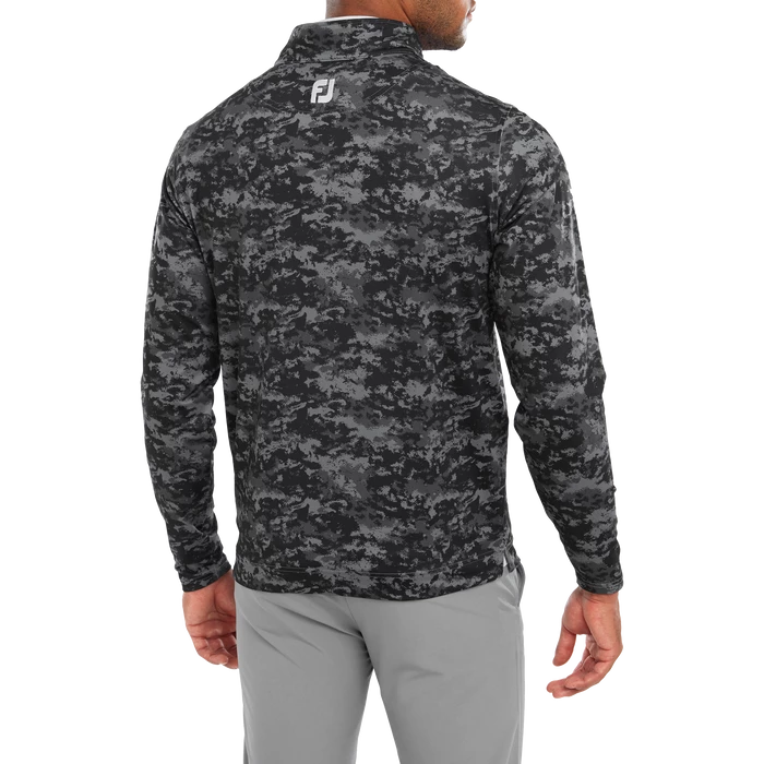 FootJoy Cloud Camo Print Men's Mid Layer Pullover 80110 3 FootJoy Cloud Camo Print Men's Mid Layer Pullover 80110 - Image 3