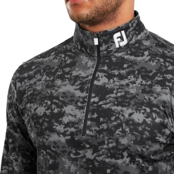 FootJoy Cloud Camo Print Men's Mid Layer Pullover 80110 9 FootJoy Cloud Camo Print Men's Mid Layer Pullover 80110 -Golf Clothing Shop FJ 80110 05 700x700
