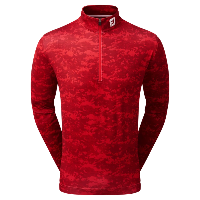FootJoy Cloud Camo Print Men's Mid Layer Pullover 80112 1 FootJoy Cloud Camo Print Men's Mid Layer Pullover 80112
