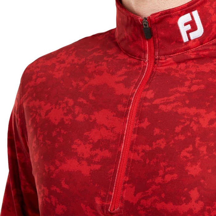 FootJoy Cloud Camo Print Men's Mid Layer Pullover 80112 5 FootJoy Cloud Camo Print Men's Mid Layer Pullover 80112 - Image 5