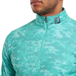FootJoy Cloud Camo Print Men's Mid Layer Pullover 80114 -Golf Clothing Shop FJ 80114 05 700x700