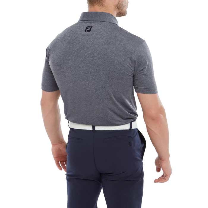 FootJoy Heather Self Collar Men's Golf Polo Shirt 80137 3 FootJoy Heather Self Collar Men's Golf Polo Shirt 80137 - Image 3