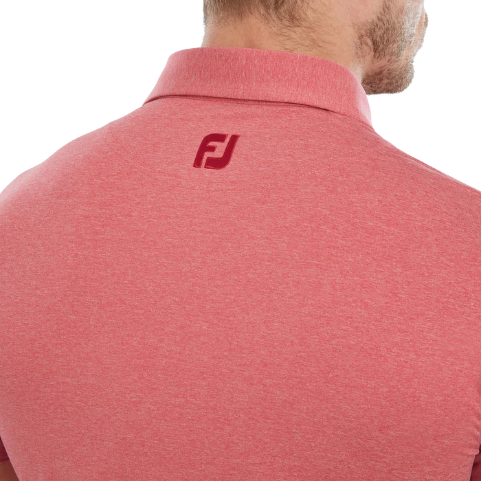 FootJoy Heather Self Collar Men's Golf Polo Shirt 80138 5 FootJoy Heather Self Collar Men's Golf Polo Shirt 80138 - Image 5