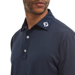 FootJoy Diamond Dot Print Lisle Golf Shirt 88364 -Golf Clothing Shop FJ 88364 05 700x700