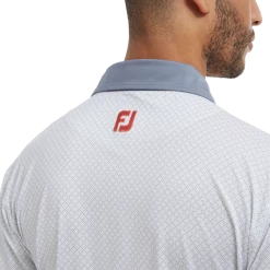 FootJoy Diamond Dot Print Lisle Golf Shirt 88365 -Golf Clothing Shop FJ 88365 05 700x700