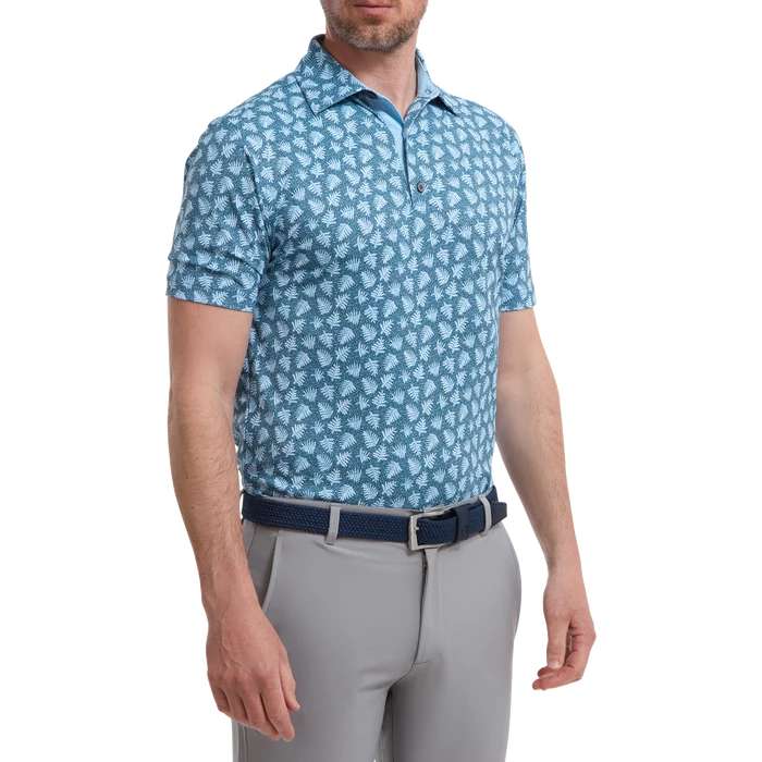 FootJoy Shadow Palm Print Golf Shirt 88375 3 FootJoy Shadow Palm Print Golf Shirt 88375 - Image 3