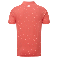 FootJoy School Of Fish Print Lisle Golf Shirt 88387 -Golf Clothing Shop FJ 88387 04 700x700