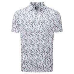 FootJoy Mini Floral Lisle Golf Shirt 88784