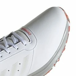 Adidas S2G Spikeless Leather Golf Shoes -Golf Clothing Shop FX4333 FTW photo detail 1 white 700x700