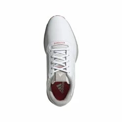 Adidas S2G Spikeless Leather Golf Shoes -Golf Clothing Shop FX4333 FTW photo top portrait white 700x700
