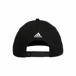 Adidas Script Curved Snapback Golf Hat -Golf Clothing Shop GJ6979 HDW photo back center white 700x700