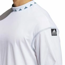Adidas Equipment Wind Crew Sweatshirt 8 Adidas Equipment Wind Crew Sweatshirt -Golf Clothing Shop GL9999 APP on model detail 1 white 700x700