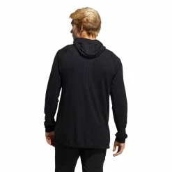 Adidas Primknit Hoodie -Golf Clothing Shop GM0017 APP on model back white 700x700