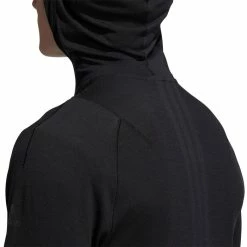 Adidas Primknit Hoodie -Golf Clothing Shop GM0017 APP on model detail 2 white 700x700