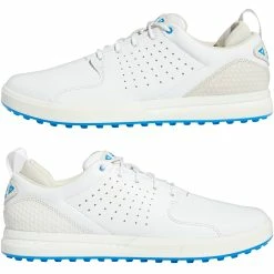 Adidas Flopshot Spikeless Golf Shoes -Golf Clothing Shop GV9668 FTW photo mirrored pair white
