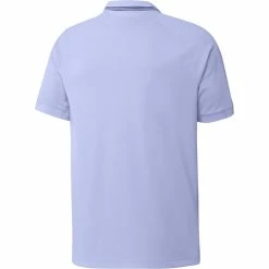 Adidas Go-To Primegreen Pique Polo Golf Shirt -Golf Clothing Shop H49947 APP virtual back white 700x700