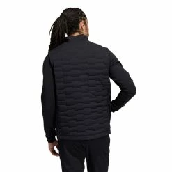 Adidas Frostguard Full-Zip Padded Vest -Golf Clothing Shop H50988 APP on model back white 700x700