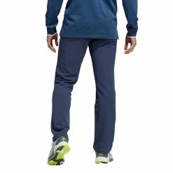 Adidas Fallweight Warm Golf Trousers -Golf Clothing Shop H53986 APP on model back white 700x700