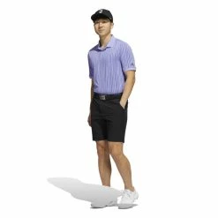 Adidas Jacquard HEAT.RDY Polo Golf Shirt -Golf Clothing Shop HE2885 7 APPAREL OnModel StandardOutfitView white 700x700