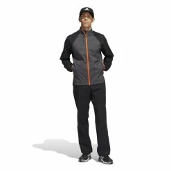 Adidas Provisional Full Zip Golf Jacket -Golf Clothing Shop HF9187 7 APPAREL OnModel StandardOutfitView white 700x700