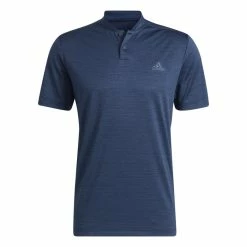 Adidas Textured Stripe Golf Polo Shirt