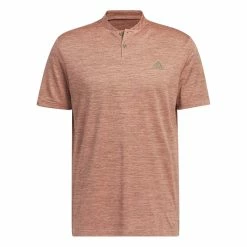 Adidas Textured Stripe Golf Polo Shirt