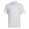 Adidas Stripe Zip Men's Golf Polo Shirt