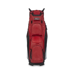 Titleist Cart 14 StaDry Cart Bag -Golf Clothing Shop NEW Cart14StaDry Dark Red Gray Black 02 700x700