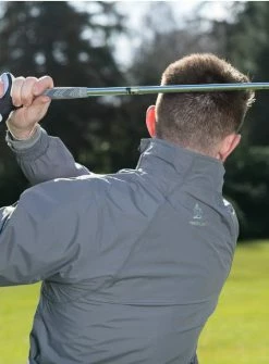 ProQuip Tempest Waterproof Jacket 6 ProQuip Tempest Waterproof Jacket -Golf Clothing Shop Tempest Grey Rear 1 562x763 516x700