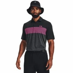 Under Armour Playoff 3.0 Stripe Men's Golf Shirt -Golf Clothing Shop s7.V5 1378676 003 FC 700x700